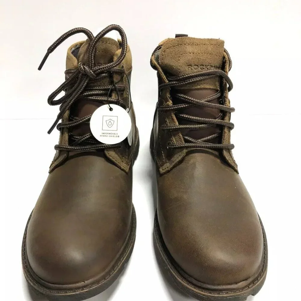 Rockport Mens Rugged Bucks II Chukka Boot Waterproof Leather Size 8M